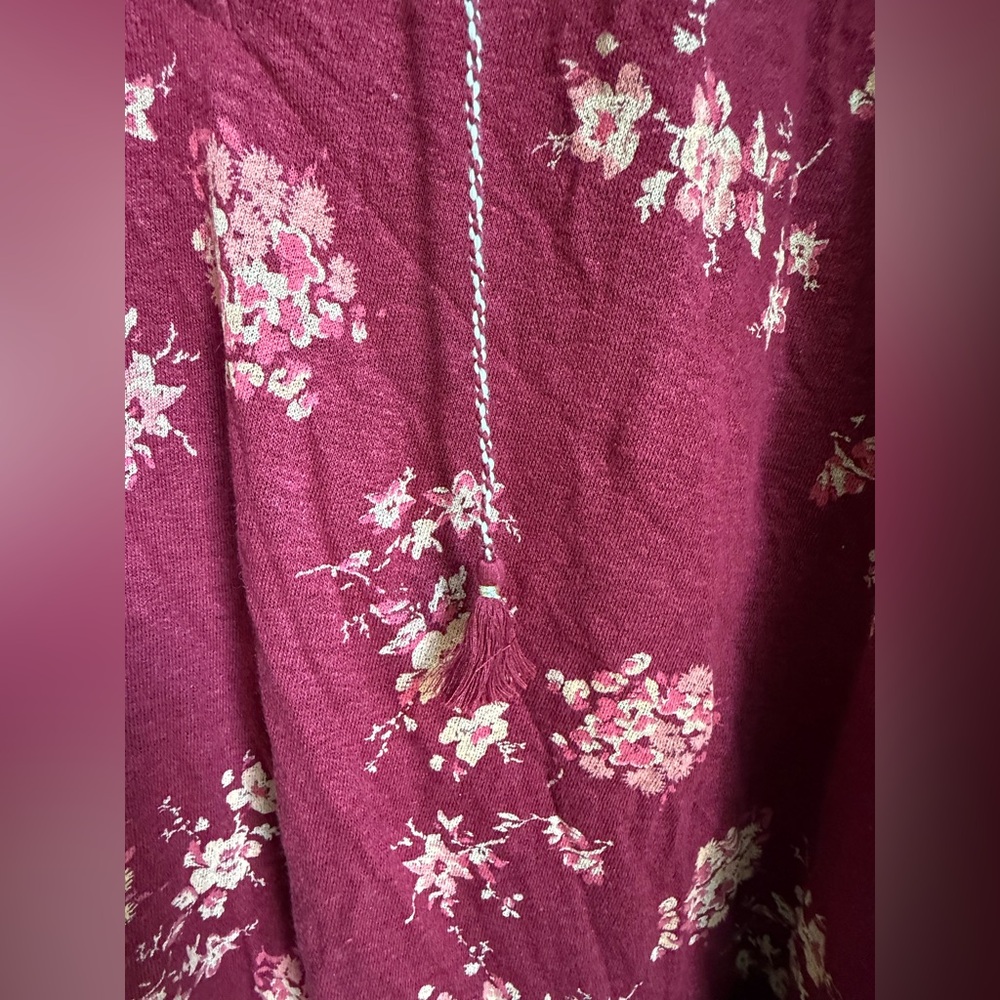 Lucky Brand Plus Red Sleeveless Tunic with Tie Front - Picture 7 of 7